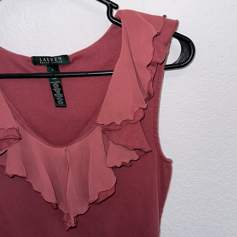 BarbieCore Ralph Lauren Ruffled Tank - Picture 6 of 10